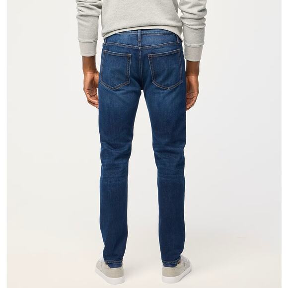 J.Crew Flex Jeans 32x32 Blue Denim Medium Stretch Straight Fit Zip Fly 5-Pocket - Picture 2 of 8